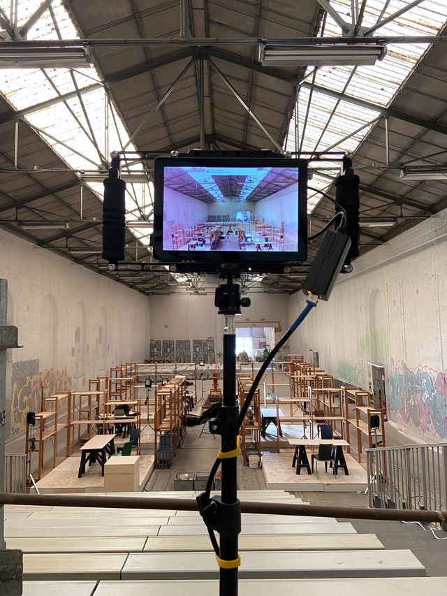 photo of server in action