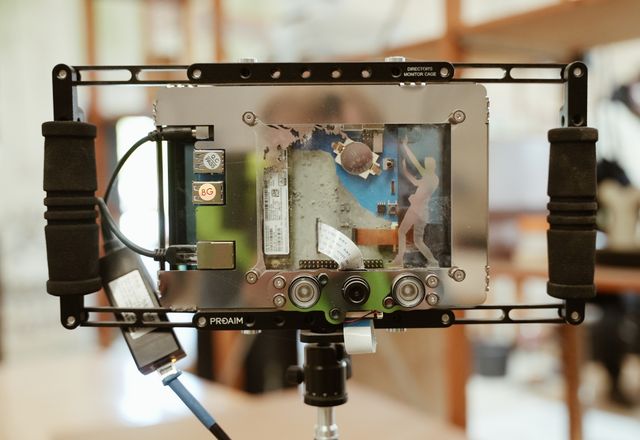 close up of the server