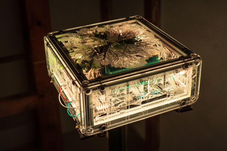 Close up photograph of custom server