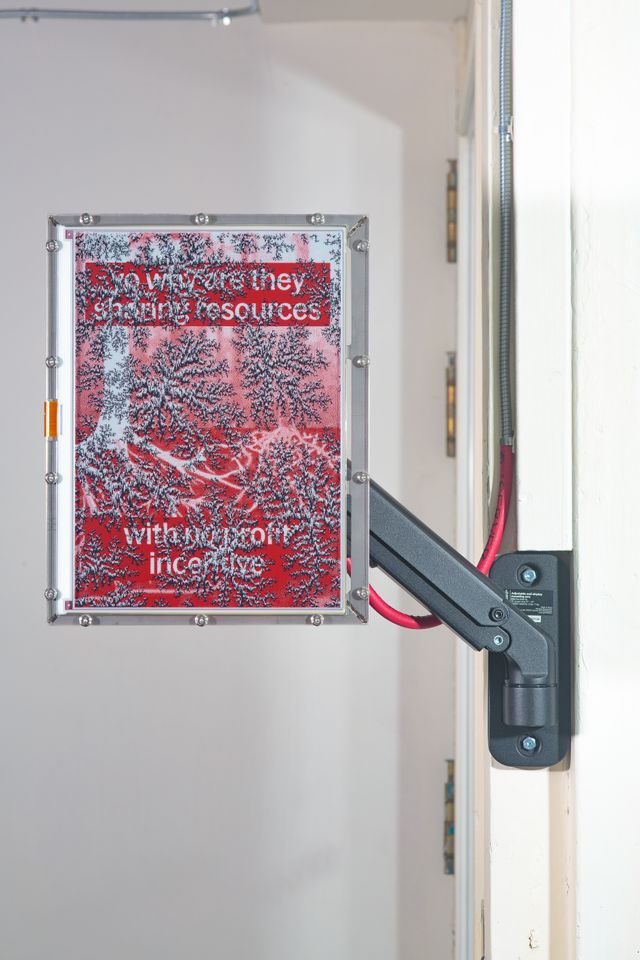 Installation shot of art work