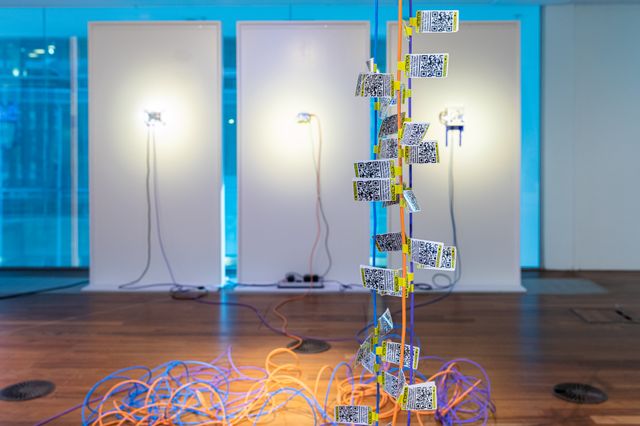 installation view of exhibition