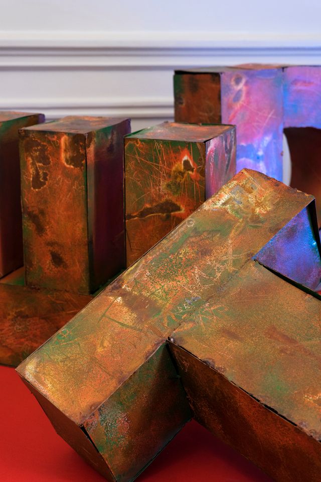 Installation shot of art work in gallery