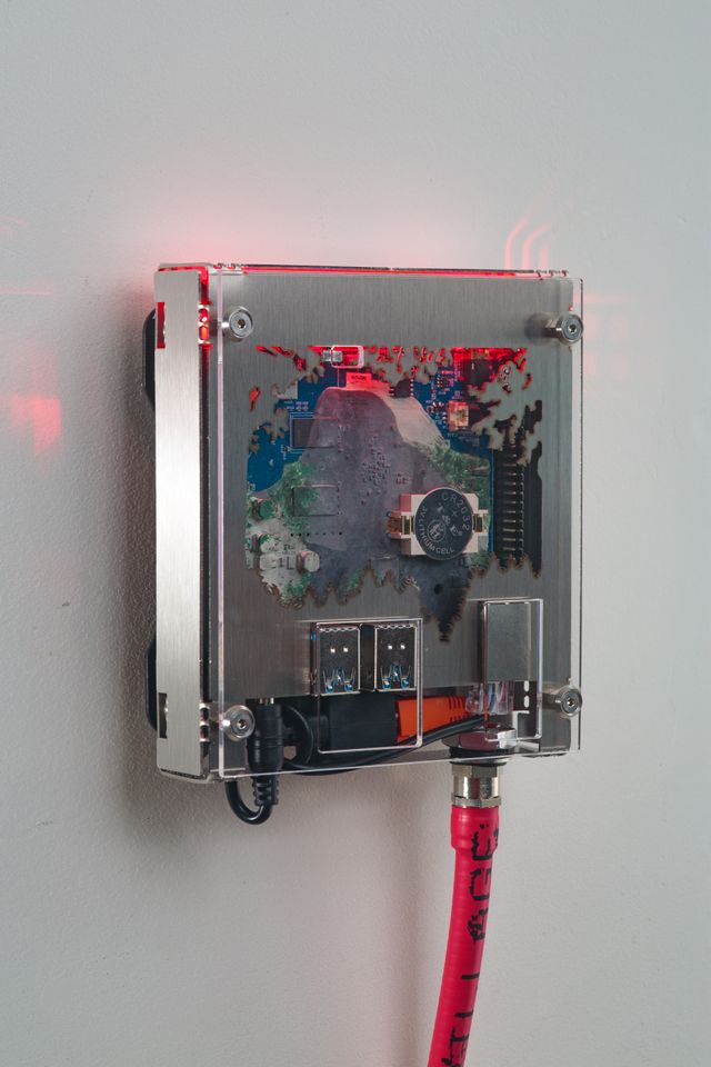 Installation shot of art work