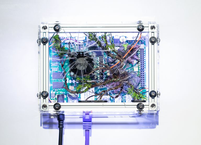 Photograph of server-sculpture