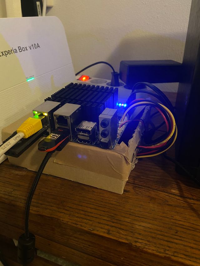 photograph of a server in a box