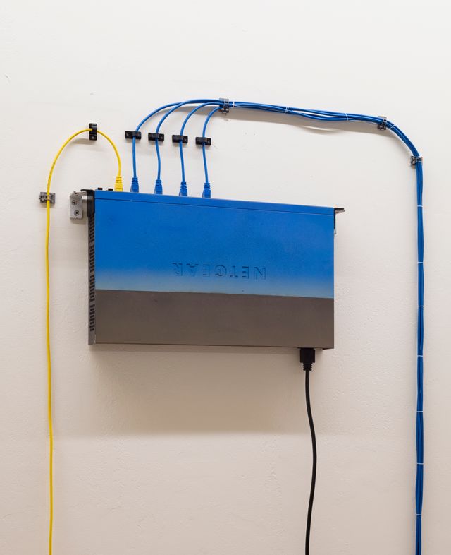 installation view of the cables