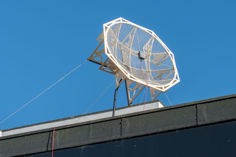 The second dish on the roof of the Kunstkapel in Amsterdam,